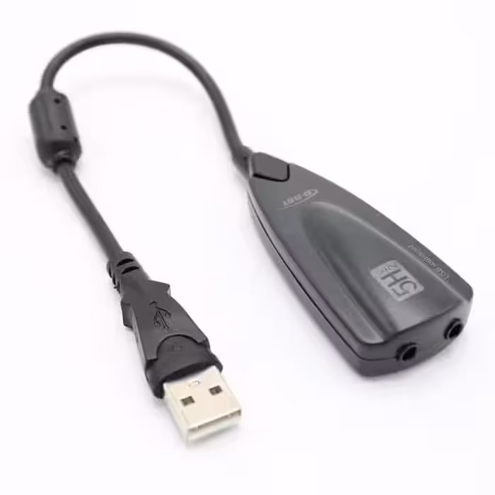 کارت صدا USB اکسترنال 5H سیم دار دی نت (ساند یو اس بی)