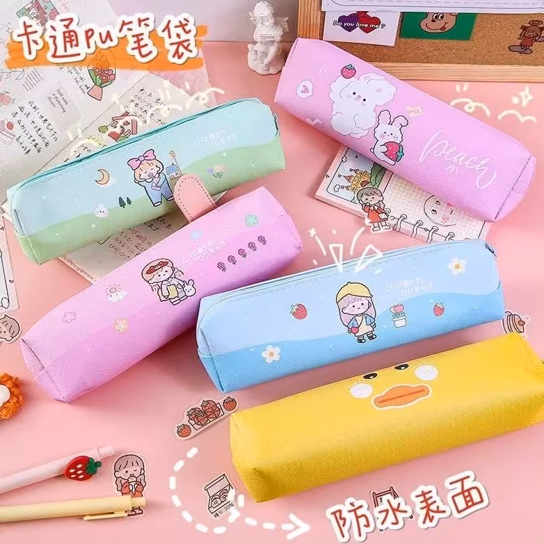 جامدادی طرح  دختر  ( آبی)تک زیپ