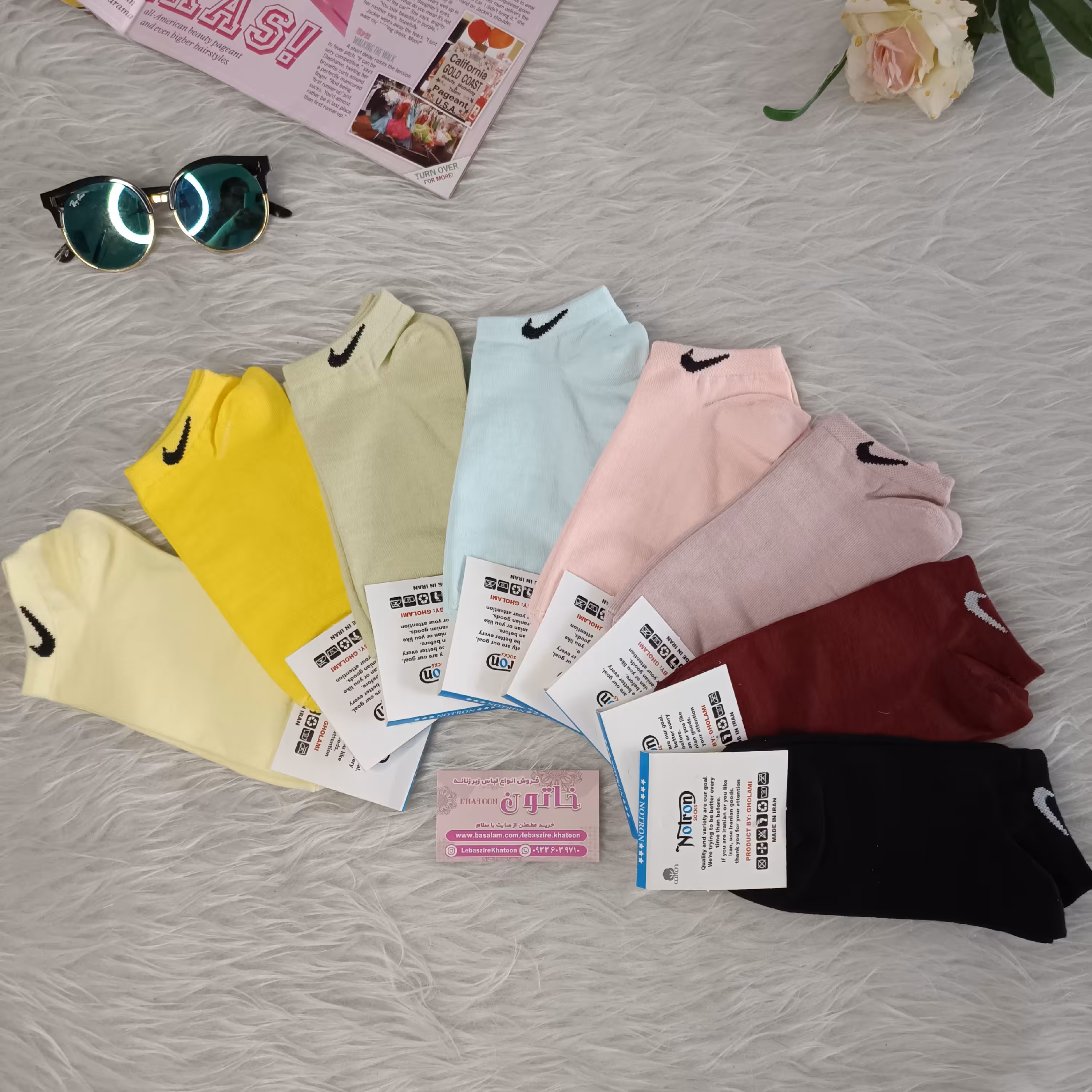 جوراب مچی طرح تیک فری سایز ریزبافت تولید ملی