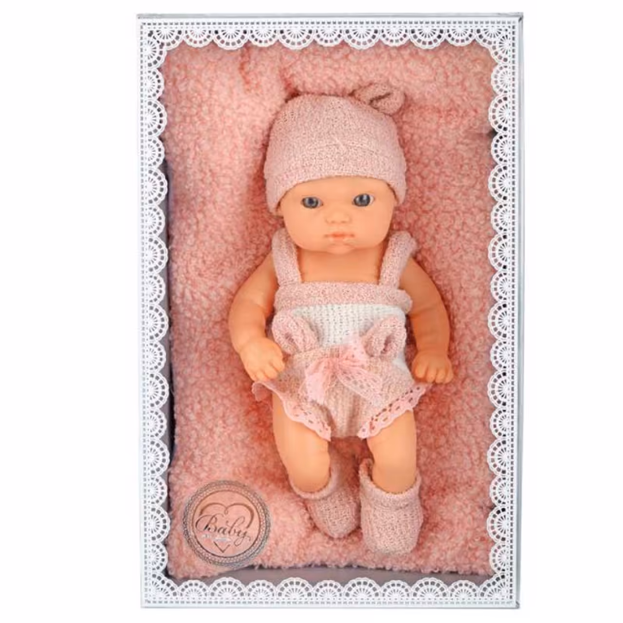 عروسک طرح نوزاد مدل baby so lovely ارتفاع 17 سانتی متر