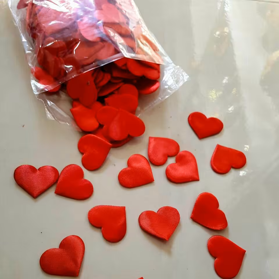 کد1081 - قلب پارچه ای - قلب ولنتاین - تزیین باکس - تزئین جعبه 