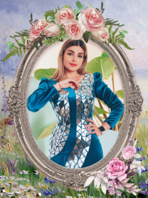 پیراهن شب زنانه مخمل مدل ماکسی آینه ای