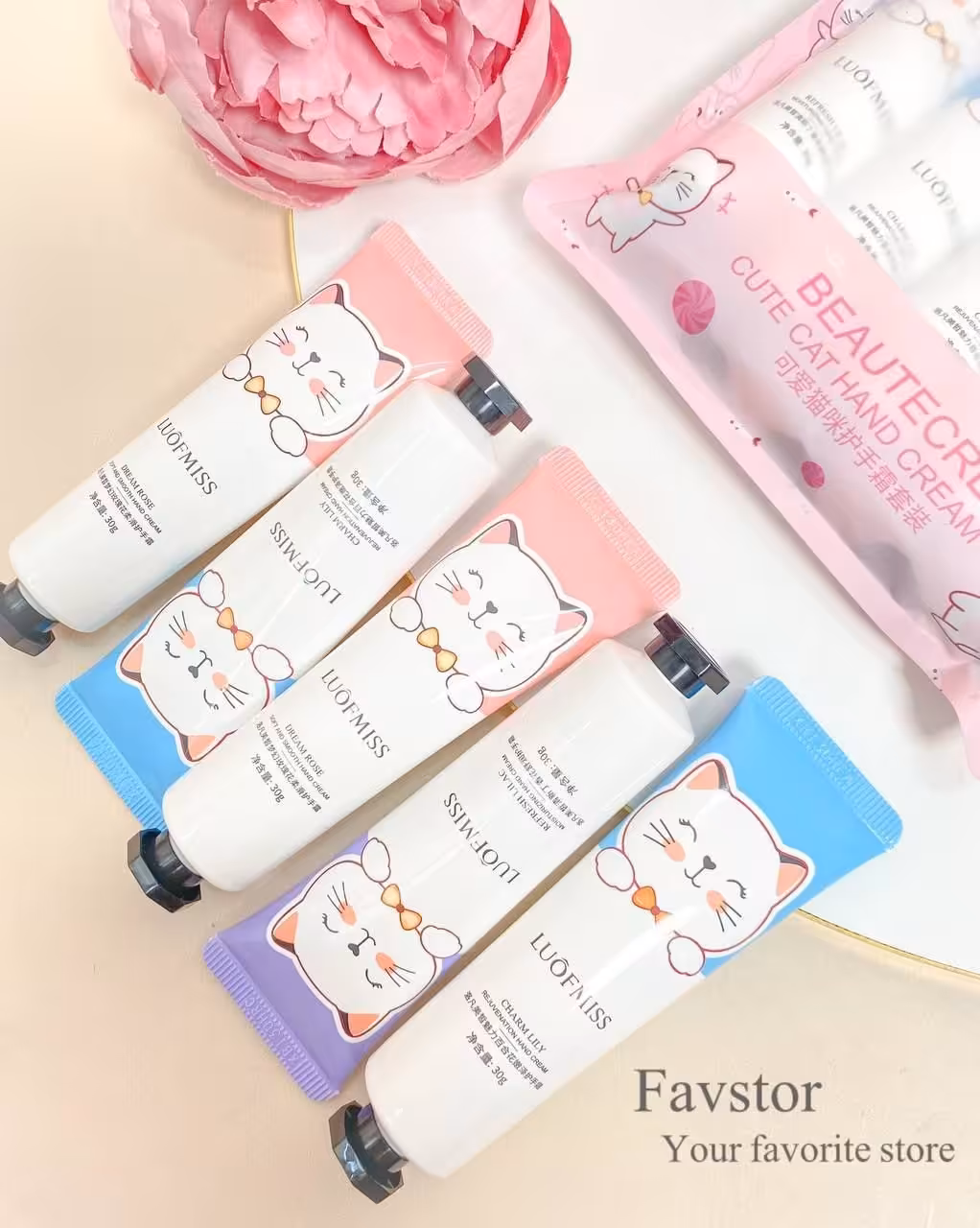 کرم LUOF MISS طرح گربه کد LFMX04826