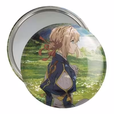 آینه جیبی خندالو مدل دختر انیمه ای کد 18061