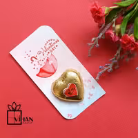 شکلات گیفت قلبی همراه با تگ مقوایی طرح ولنتاین 4