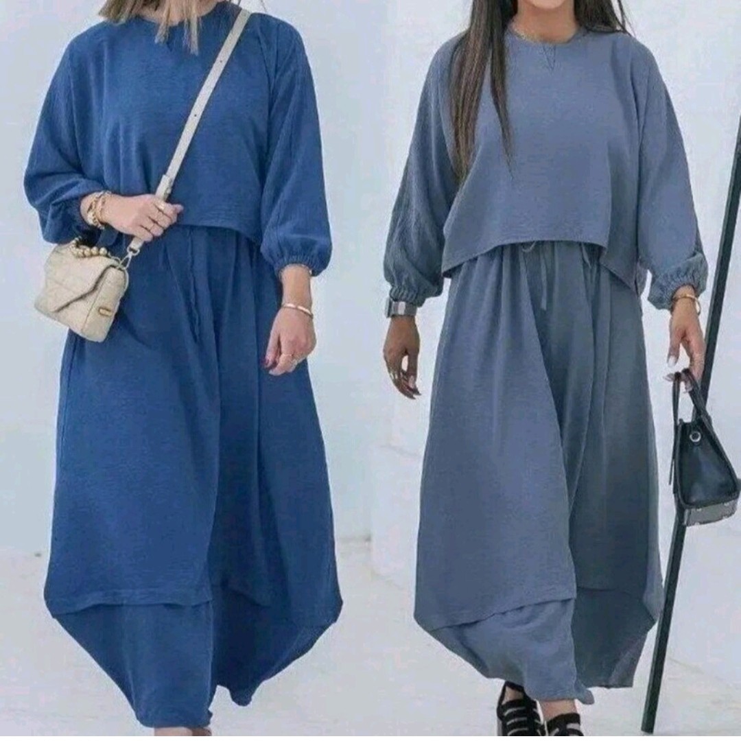ست شومیز و دامن زنانه تابستانی خنک جنس ابروبادی 