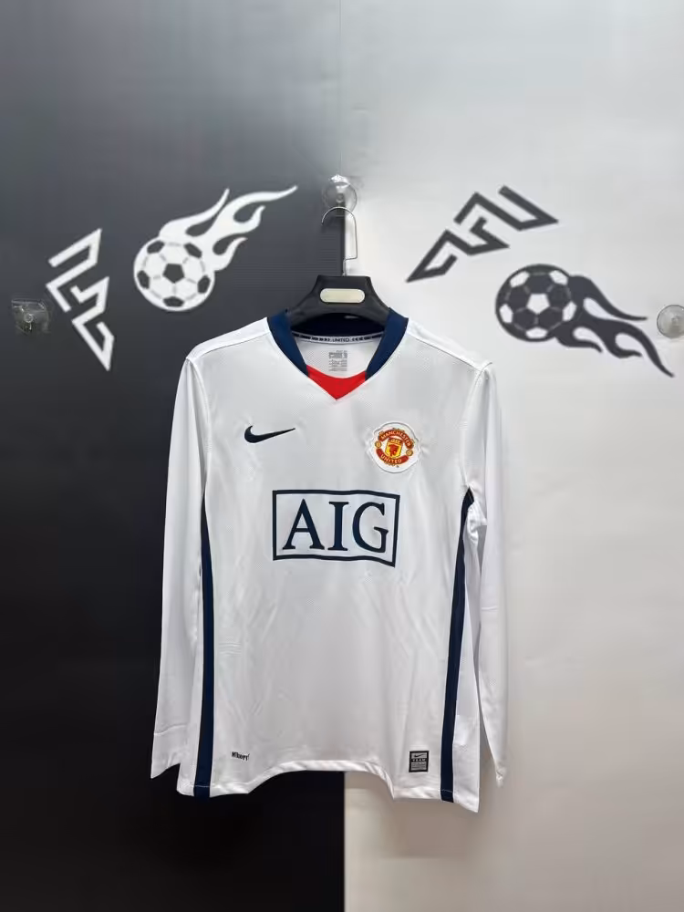 لباس دوم منچستر یونایتد 2008-2009 آستین بلند