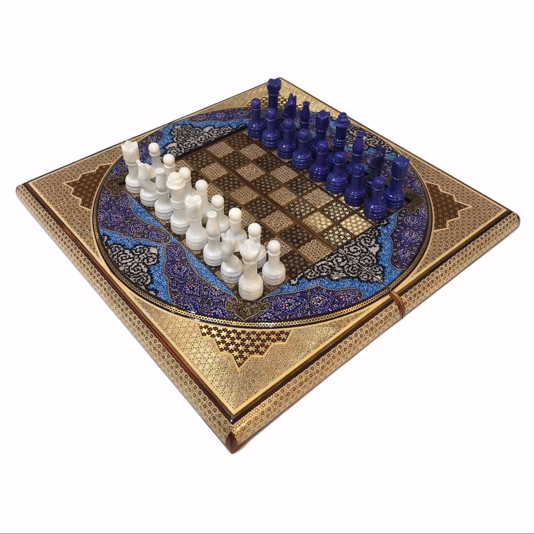 مهره شطرنج مدل سنگی لاجورد و گرانیت