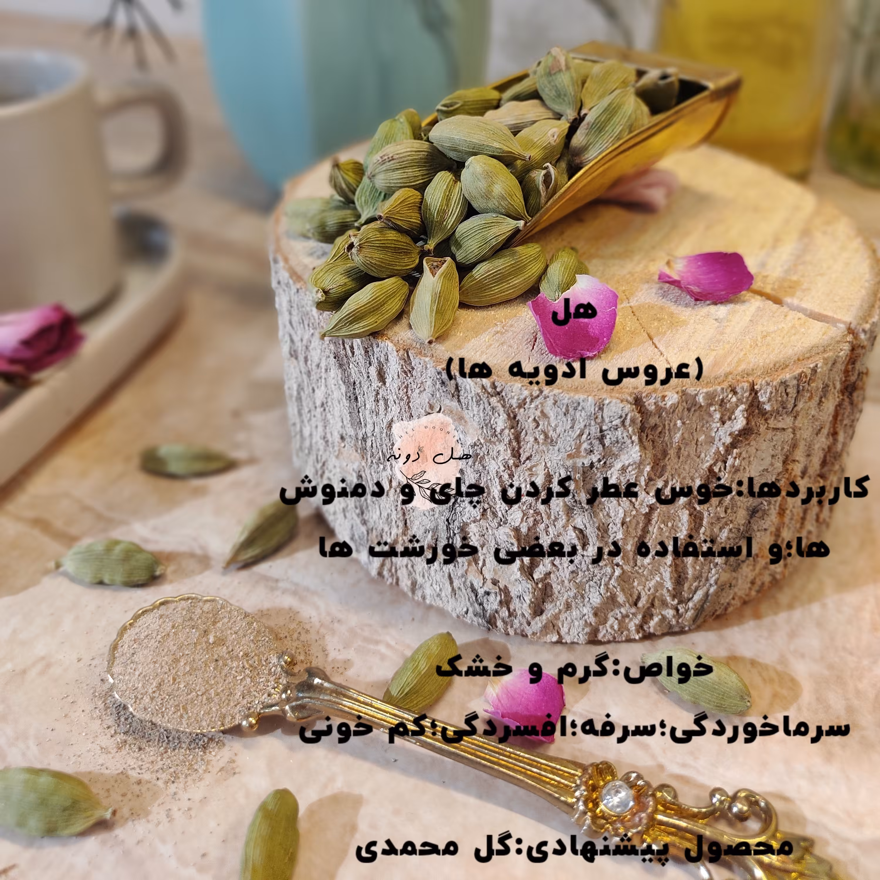 هل اکبر بنفش دانه درشت 50 گرم