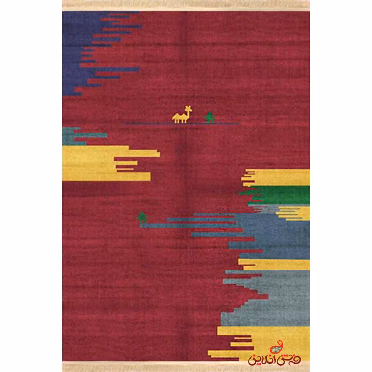 فرش ماشینی کلاریس کلکسیون گبه کد  100302