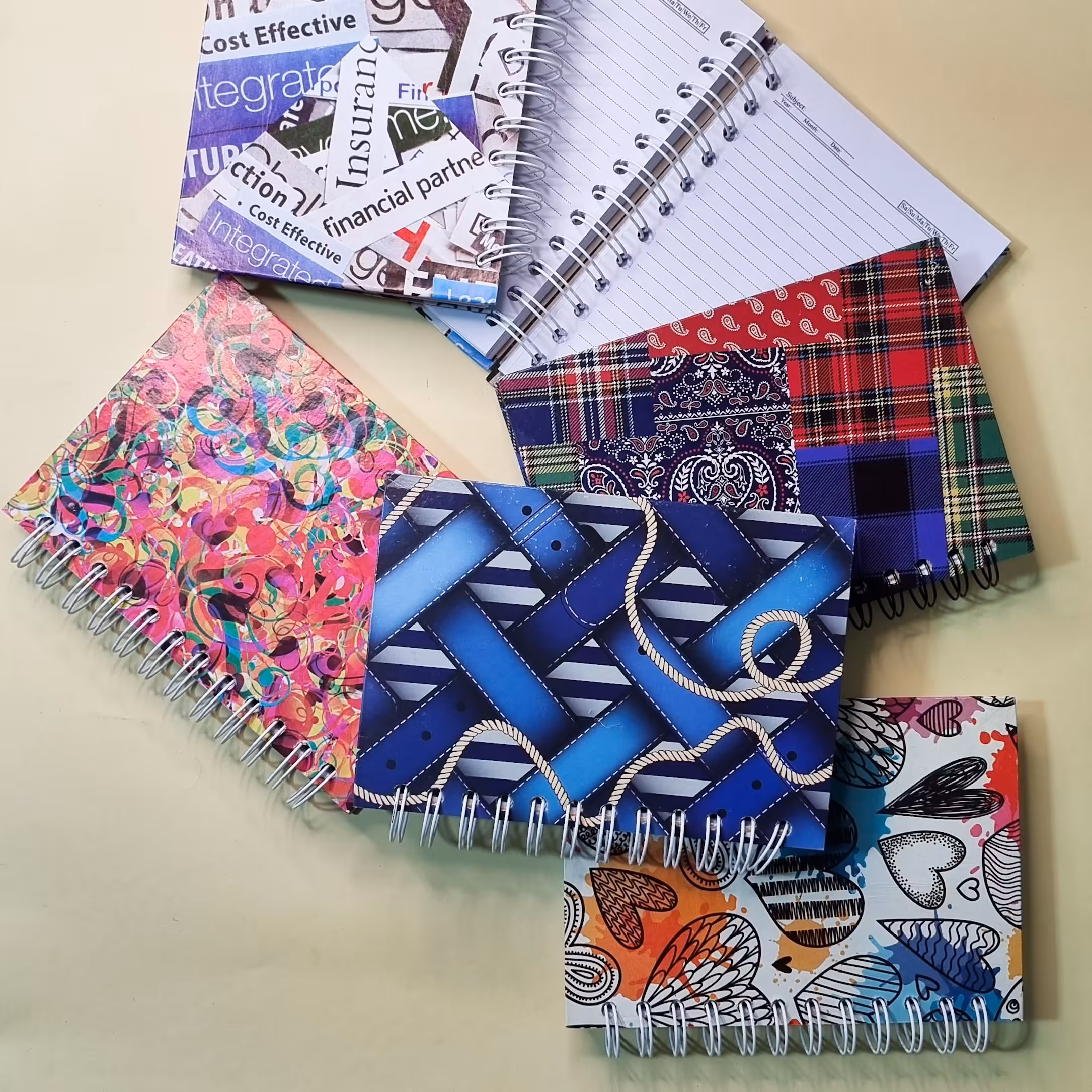 دفترچه یادداشت فنری جلد سخت