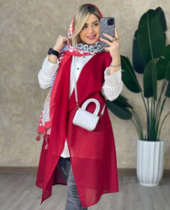 مانتو اسپرت زنانه حریر مدل دوتیکه