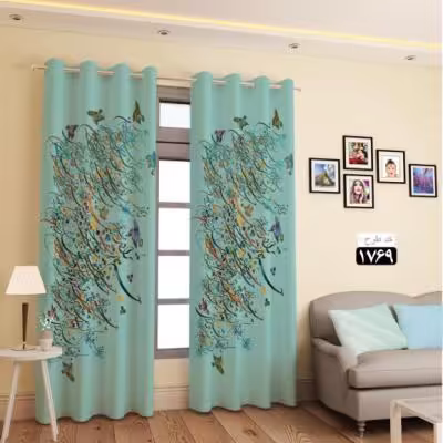 پرده تصویری طرح سیاه مشق