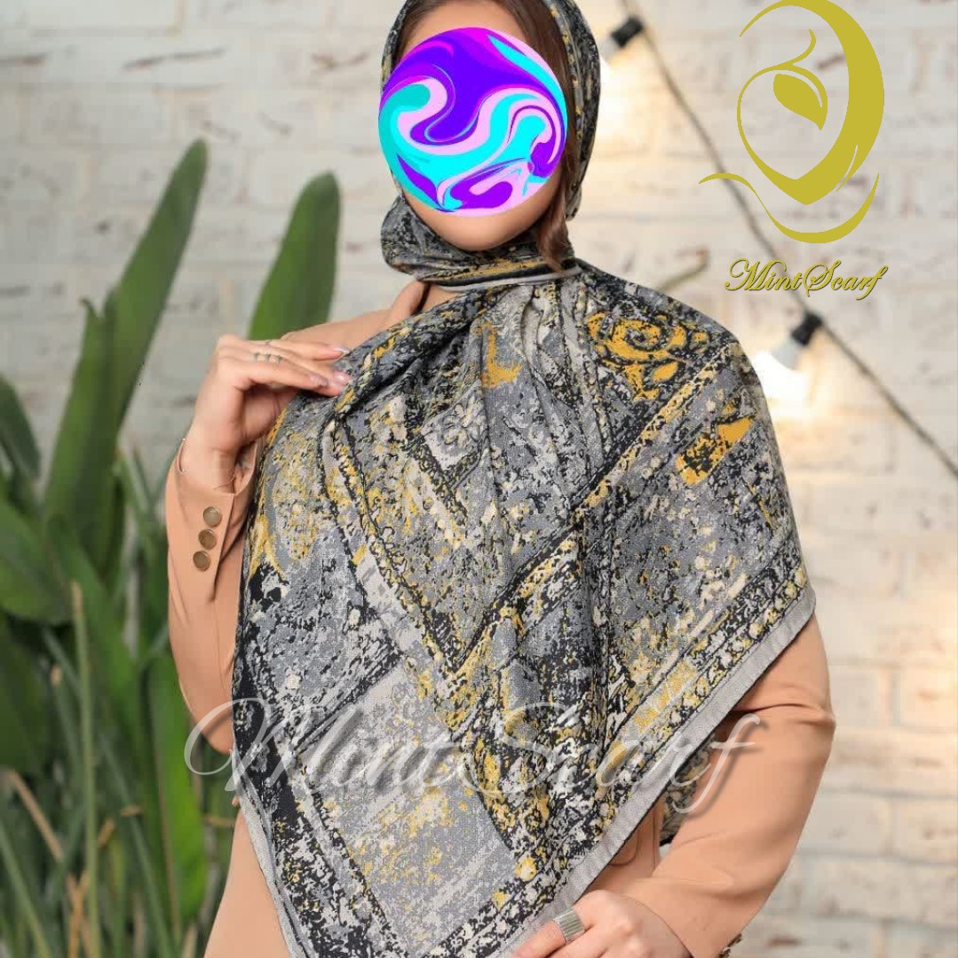روسری نخی مجلسی اعلادور دست دوز برند معروف ارسال رایگان کد 06