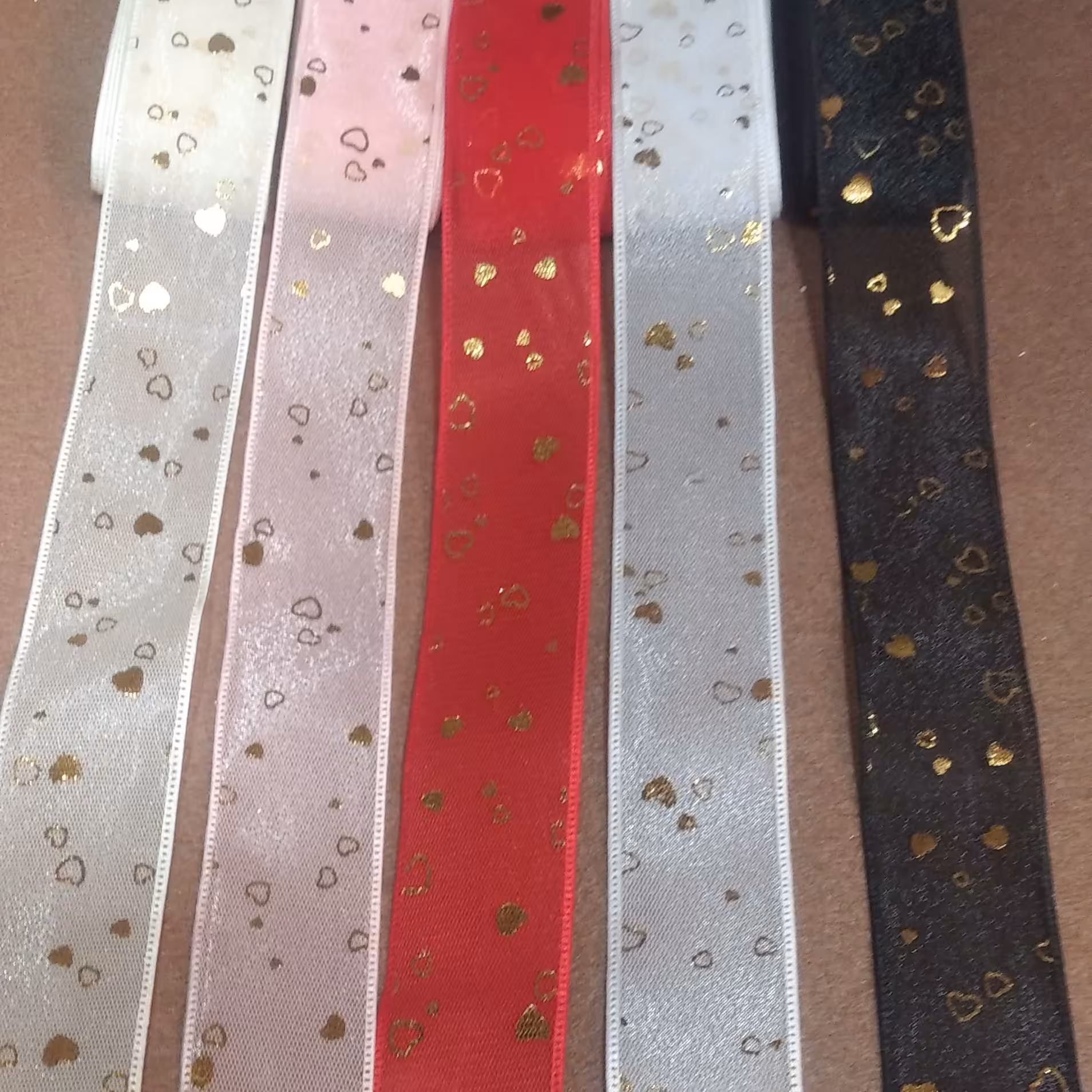 ربان گروگرن توری قلب 1 متر ب انتخاب رنگ شما 