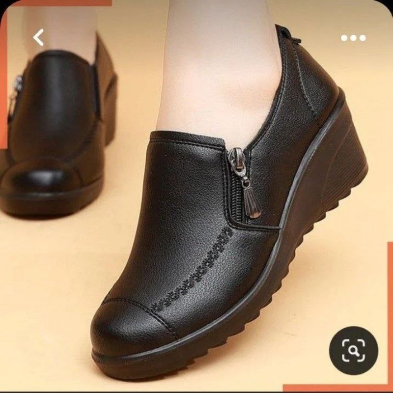 کفش طبی زنانه رنگ مشکی قالب استاندار
