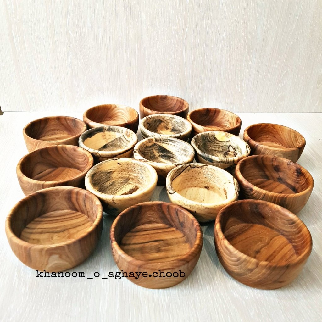 کاسه آجیل چوبی قطر 10 دونه ای115