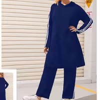 ست دوتیکه هودی و شلوار سایز بزرگ 22286