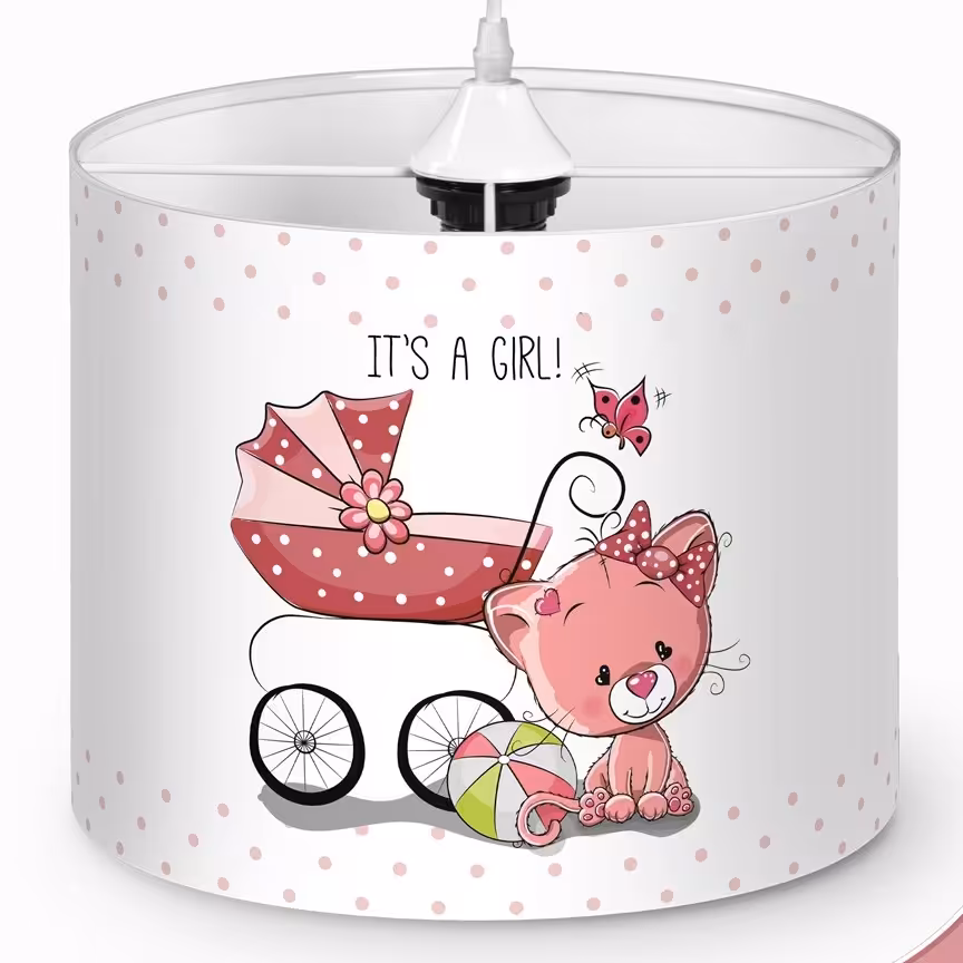 لوستر کودک طرح گربه و کالسکه کد 8925