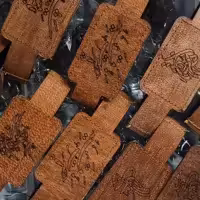 بسته50عددی بازوبند چرم طبیعی همراه با حرز امام جواد کامل چاپ کاغذی