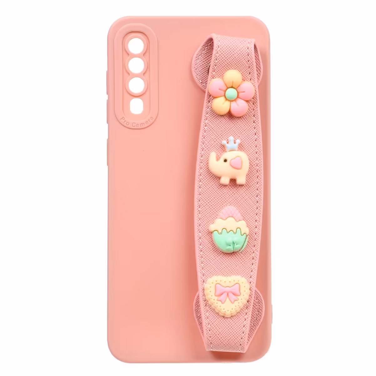 قاب فینگر بند عروسکی برجسته Samsung Galaxy A30s -A50 -A50s - صورتی