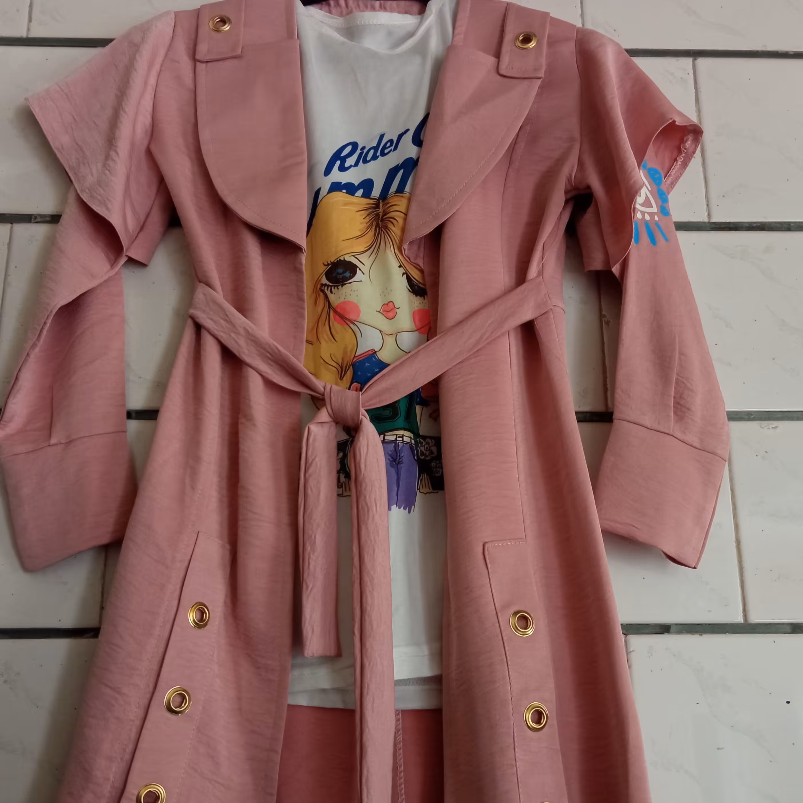 مانتو دوتیکه دخترانه  لاکچری