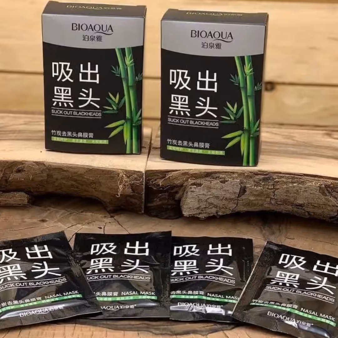 ماسک ضد جوش سر سیاه بینی بیوآکوا بسته 10 عددی