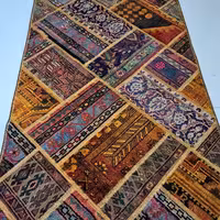 قالیچه چهل تیکه دستبافت 