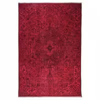 فرش دستبافت رنگ شده شش و نیم متری مدل وینتج کد 1405106