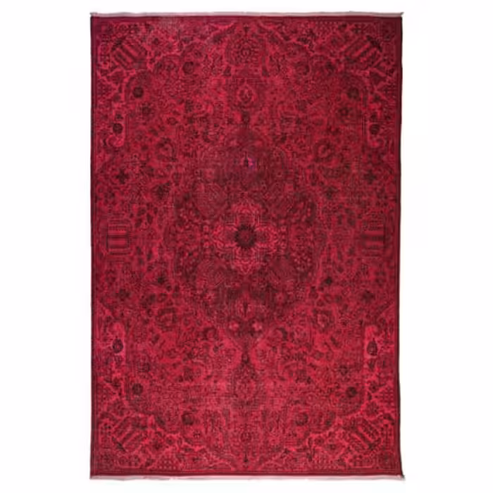 فرش دستبافت رنگ شده شش و نیم متری مدل وینتج کد 1405106