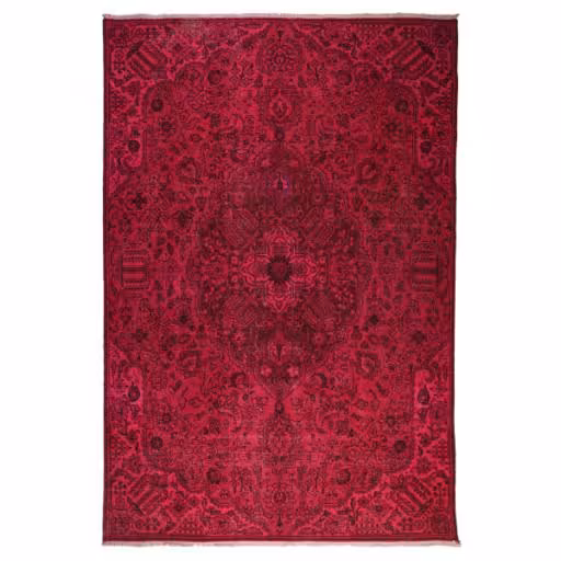 فرش دستبافت رنگ شده شش و نیم متری مدل وینتج کد 1405106