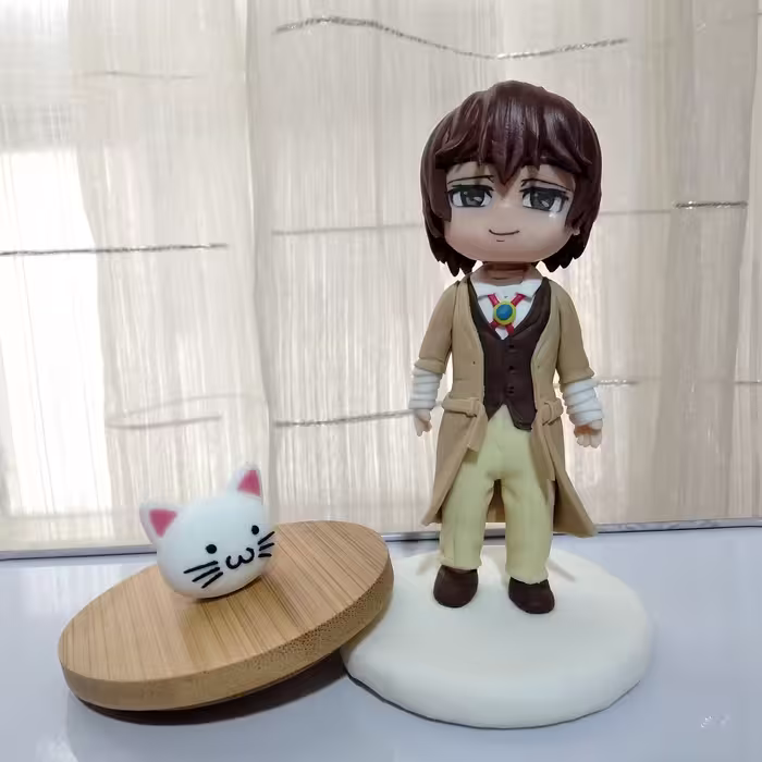 فیگور انیمه سگ های ولگرد بانگو شخصیت دازای اوسامو anime bungou stray dogs مجسمه عروسک