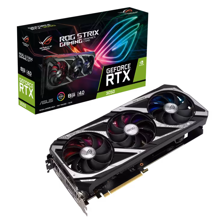 کارت گرافیک  ایسوس مدل ROG-Strix-RTX3050-8G-Gaming حافظه 8 گیگابایت