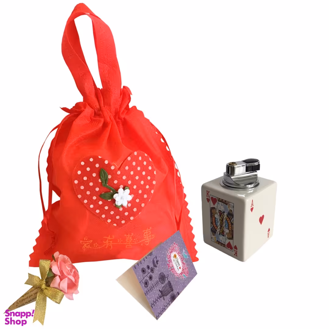 ست هدیه طرح عشق مدل فندک کد 77