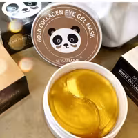 ماسک زیرچشم طلاطرح پاندا(پچ زیرچشم کاسه ای