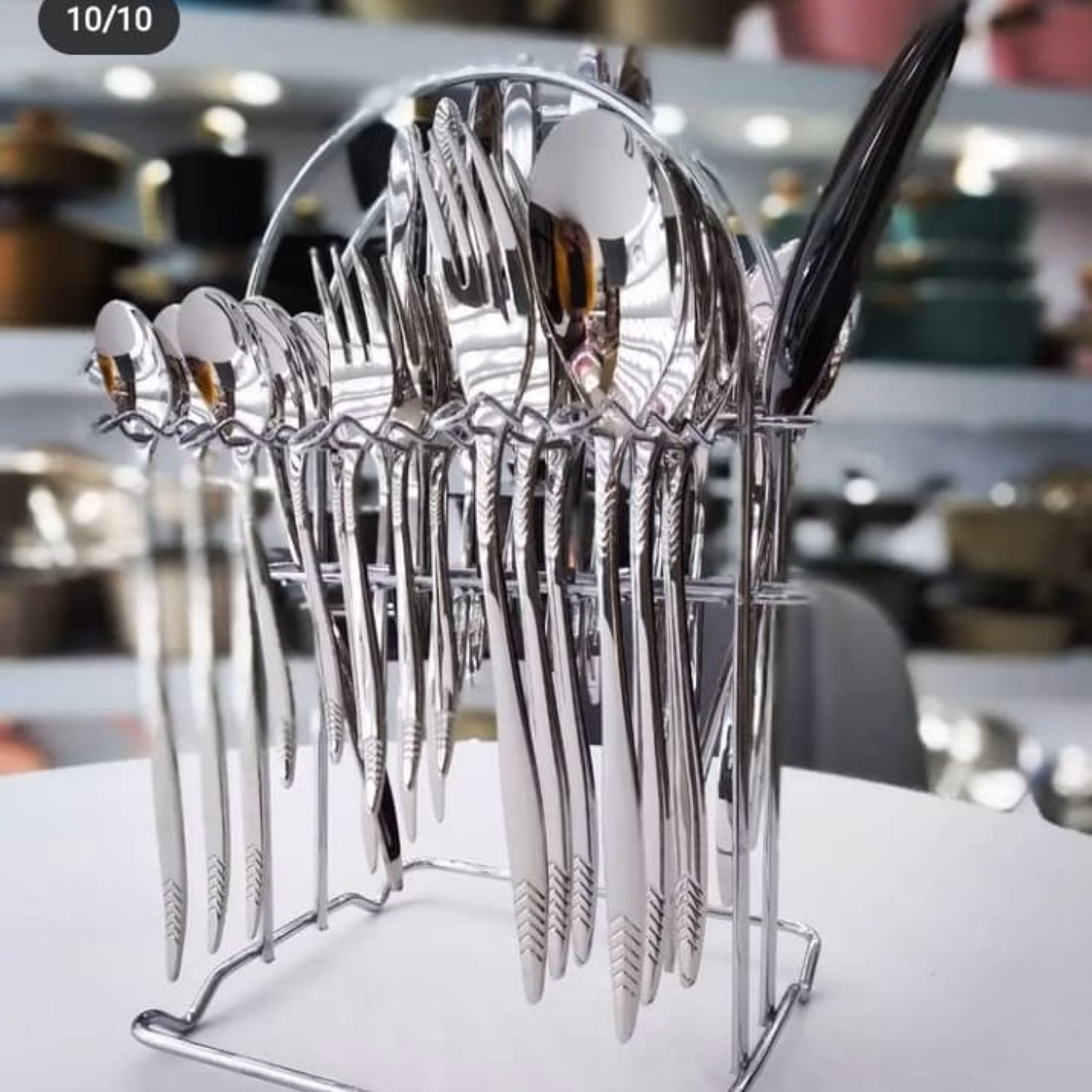 سرویس قاشق و چنگال رو میزی 39 پارچه نیوبرلین استیل1810 با ضخامت 4 میل