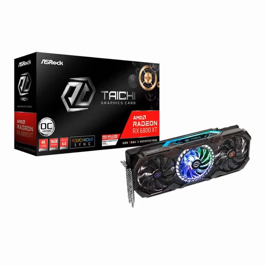 کارت گرافیک ازراک Radeon RX 6800 XT Taichi X 16G OC