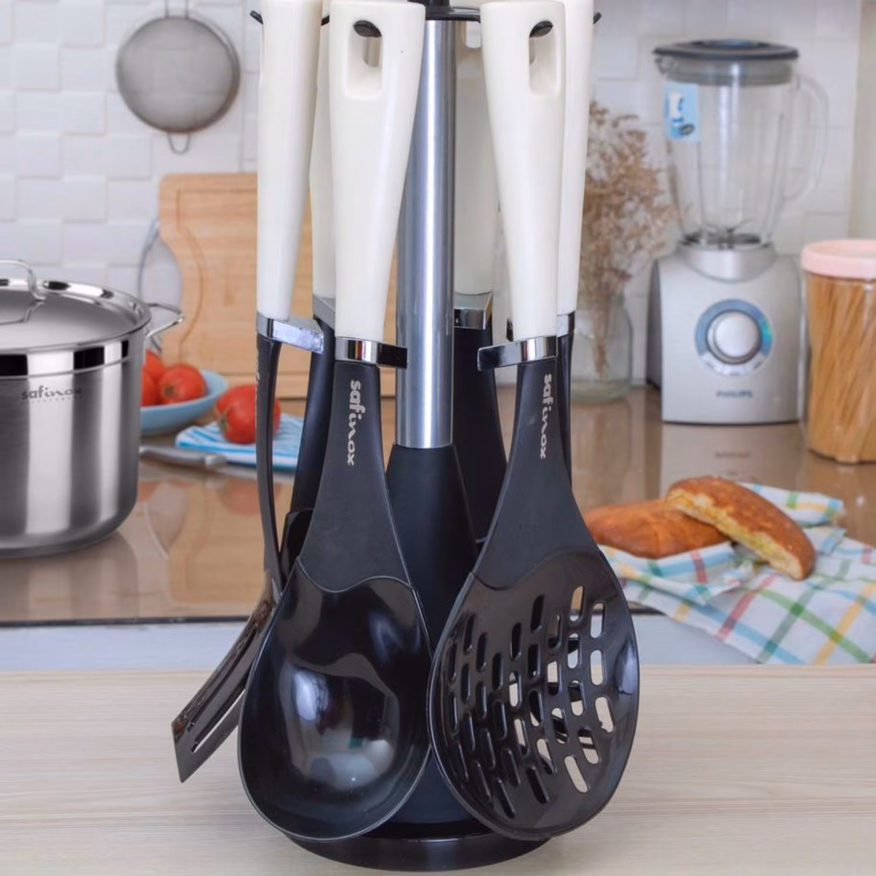 سرویس کفگیر و ملاقه 7 پارچه سافینوکس مدل B-800