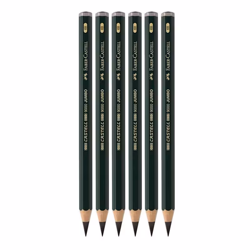 خرید مداد طراحی Faber-Castell 9000 جامبو B6 کد 23119306 بسته 6 عددی