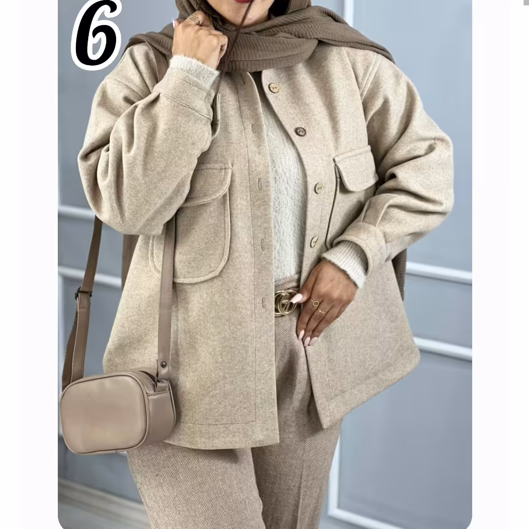 شکت دخترونه مدل برفی کرم تیره 