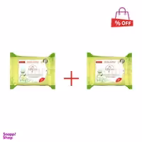 دستمال مرطوب پاک کننده آرایش سون کویین (7Queen) حاوی عصاره خیار مناسب پوست حساس بسته 27 عددی مجموعه 2 عددی