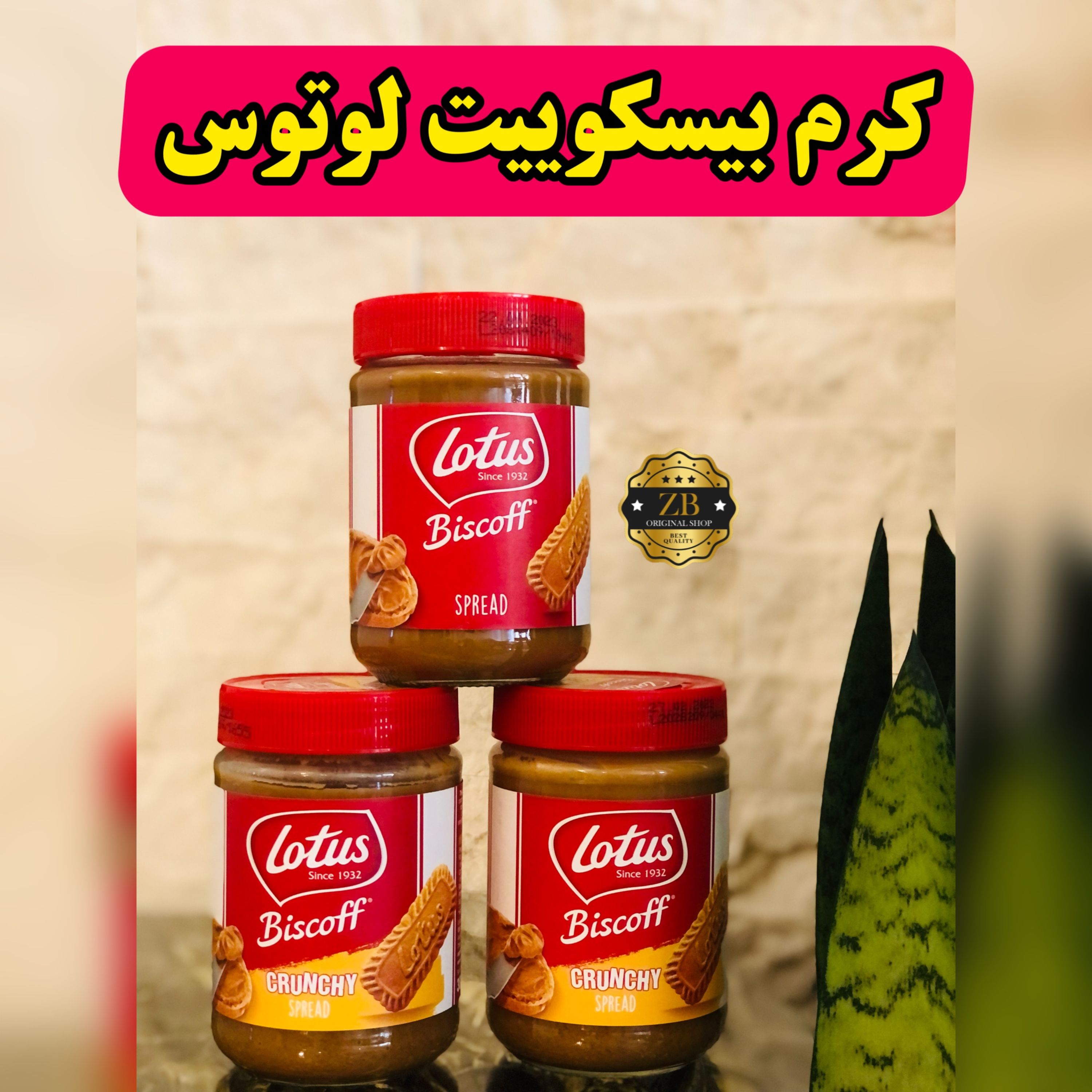 کرم بیسکوییت لوتوس اصلی ارسال رایگان