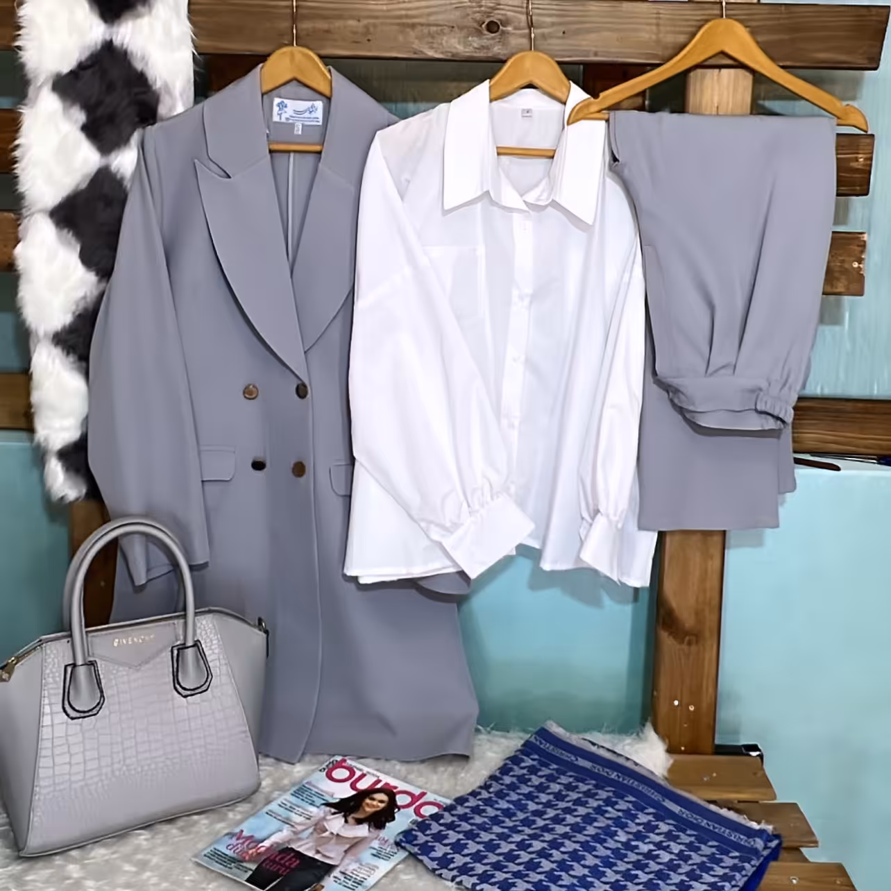 کت و شلوار کرپ 