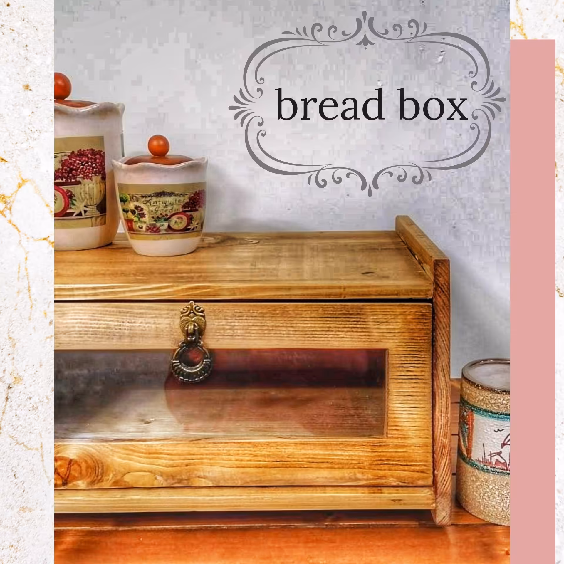 جانونی چوبی دستساز - جانونی چوبی  جانونی چوبی  دستساز- باکس نان جعبه جانونی چوبی رو میزی