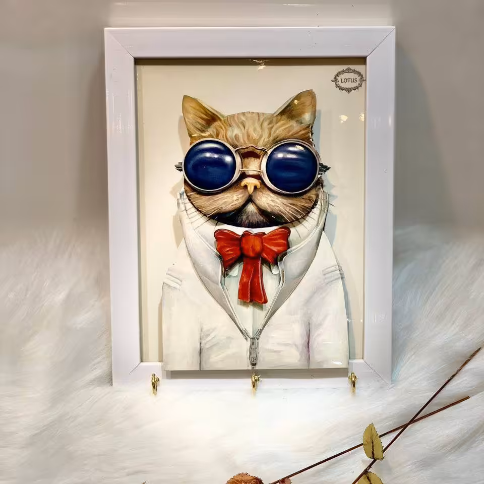 جاکلیدی برجسته گربه جاکلیدی جغد