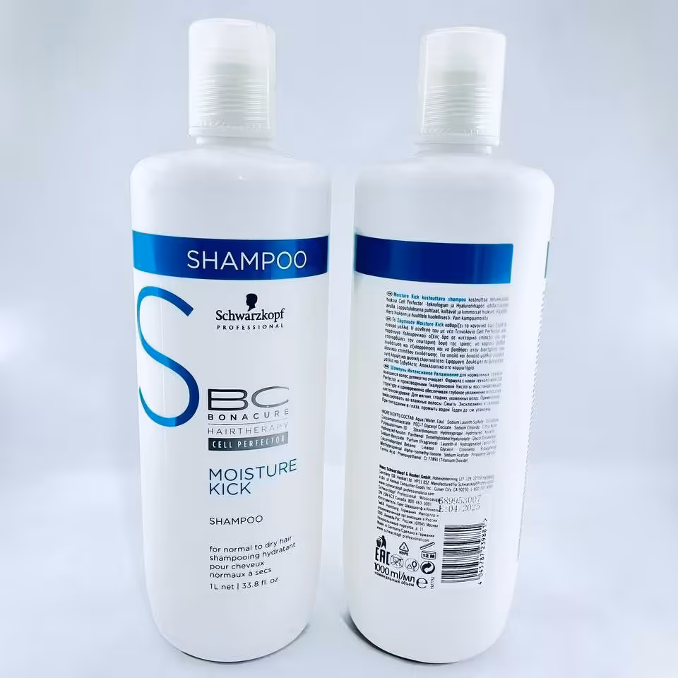 شامپو سر آبرسان هیالورونیک moisture kick شوارزکوف 1000 میل ( آلمان )اصل آبرسانی موتغذیه حاوی عصاره گیاهی رطوبت عمیق مو