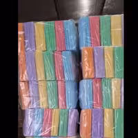 نی یکبارمصرف فله هات چاکلت 8 میلی متری بسته 5 کیلویی با رنگ های مختلف