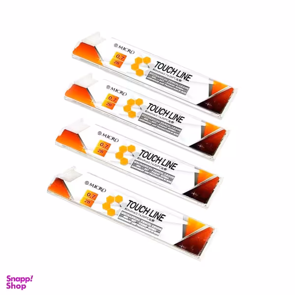 نوک‌ مداد نوکی 0.7 میلی متری میکرو مدل TOUCH-LINE بسته 4 عددی