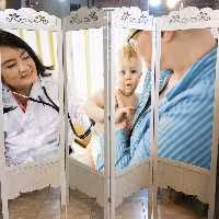 پاراوان پارتیشن متحرک 4لنگه ام دی اف(ارسال پس کرایه)