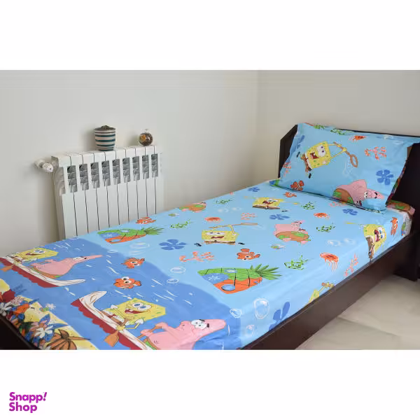 سرویس ملحفه بومرنگ مدل Patric-90 یکنفره 2 تکه